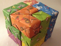 Luck Paper Scissors Origami Cube from Modules